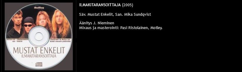 Mustat Enkelit Ilmakitaransoittaja