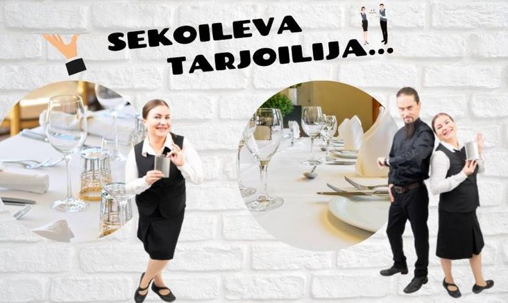 sekoileva tarjoilija huumoria