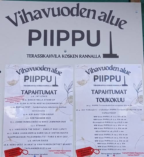 Esiintyjiä ja ohjelmaa jokainen viikko
