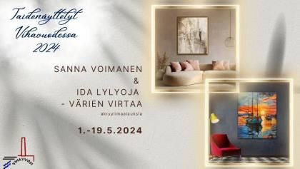 Taidenäyttely Sanna Voimanen_Ida Lylyoja 1.-19.5.2024 PIIPPU, Vihavuosi