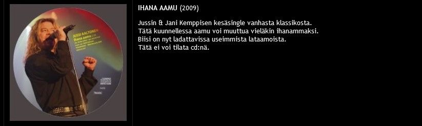 Jussi Aaltonen Ihana Aamu